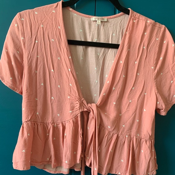 PacSun Tops - Punk babydoll tie tee